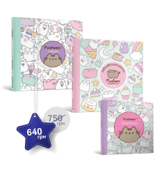 Набір із трьох розмальовок Pusheen
