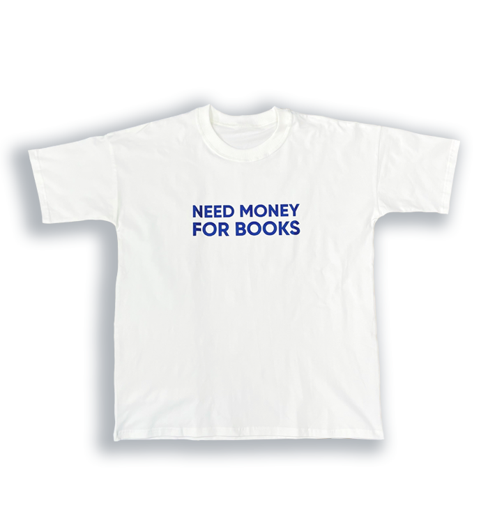 Футболка NEED MONEY FOR BOOKS